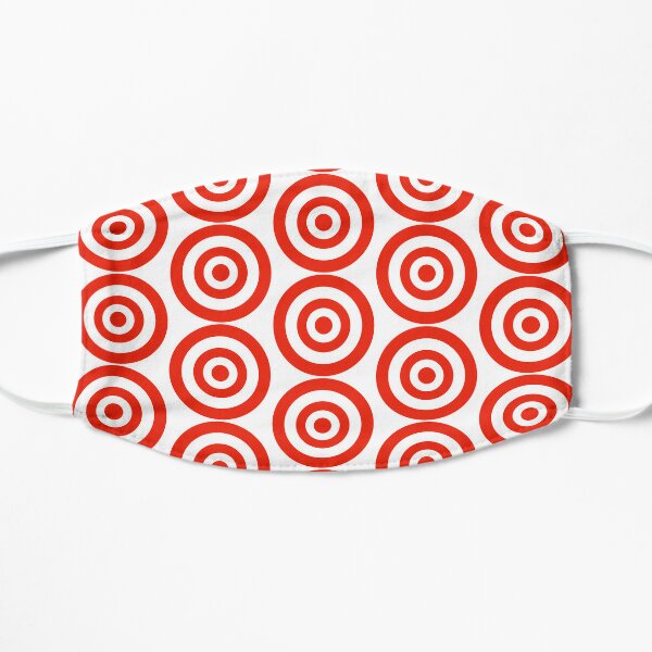 Black and Red Bullseye Target Adult Cloth Face Mask