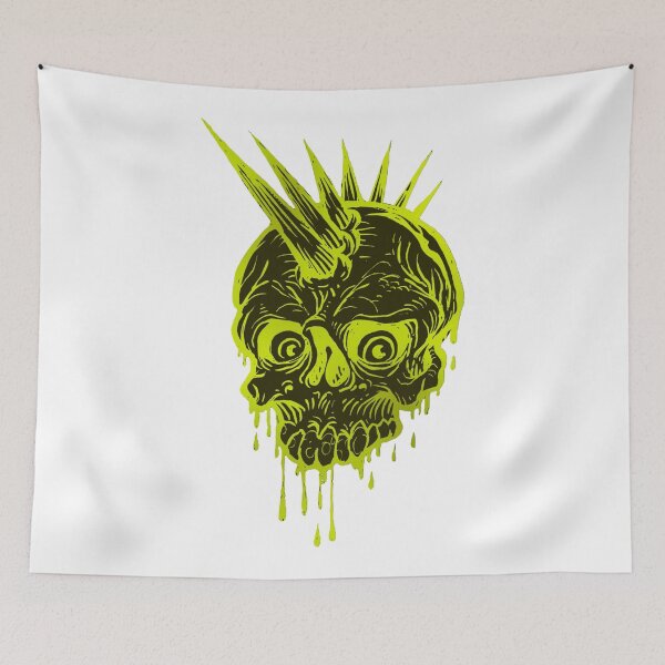 Item preview, Unusual Yellow Punk Skull, Punk Skeleton designed and sold by Dven-Clothes.