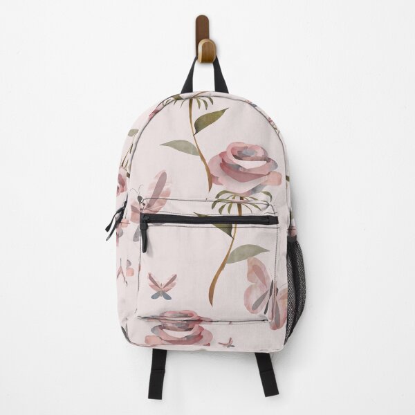 Item preview, Shabby chic vintage floral wild rose and butterfly pattern  - Caroline Laursen Original designed and sold by Caroline Laursen.
