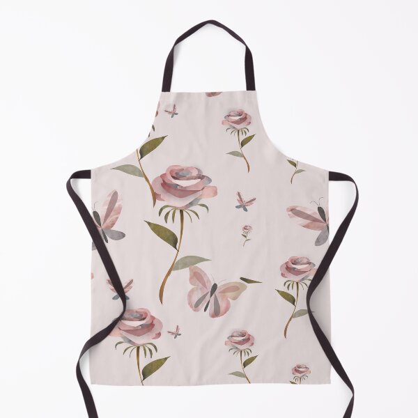 Item preview, Shabby chic vintage floral wild rose and butterfly pattern - Caroline Laursen Original designed and sold by Caroline Laursen.