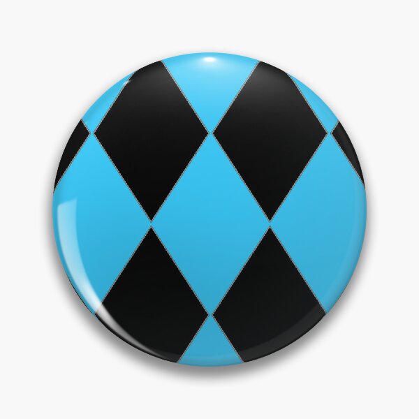 Item preview, TURQUOISE AND BLACK HARLEQUIN PATTERN BY OZCUSHIONSTOO designed and sold by ozcushionstoo.