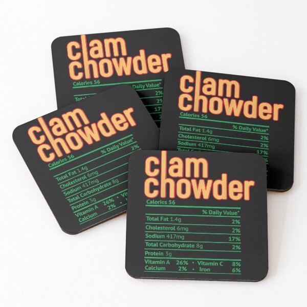 Item preview, Clam Chowder Nutrition Facts Funny Thanksgiving Christmas T-Shirt designed and sold by BehringerIvo.