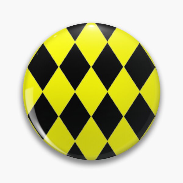 Item preview, YELLOW AND BLACK HARLEQUIN PATTERN BY OZCUSHIONSTOO designed and sold by ozcushionstoo.