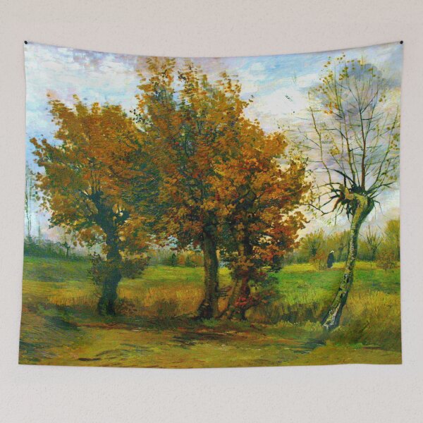 Item preview, Autumn Landscape with Four Trees - Vincent van Gogh designed and sold by SimpleJoyStyle.