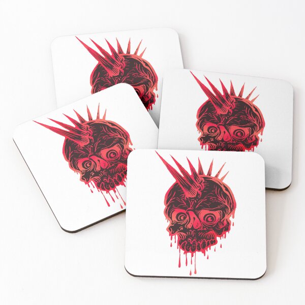 Item preview, Unusual Red Punk Skull, Punk Skeleton designed and sold by Dven-Clothes.