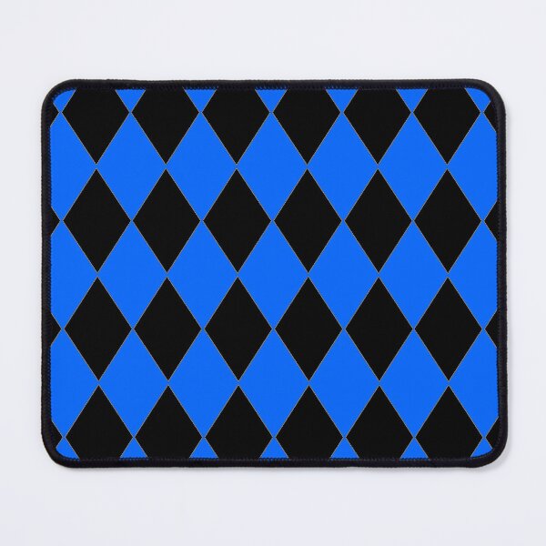 Item preview, BLUE AND BLACK HARLEQUIN PATTERN BY OZCUSHIONSTOO designed and sold by ozcushionstoo.