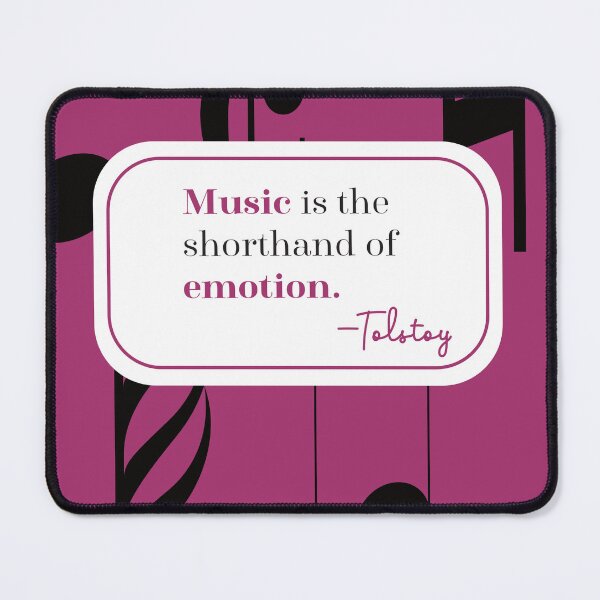Item preview, Music is the shorthand of emotion. Camellia pink with music elements designed and sold by HalunaHappy.