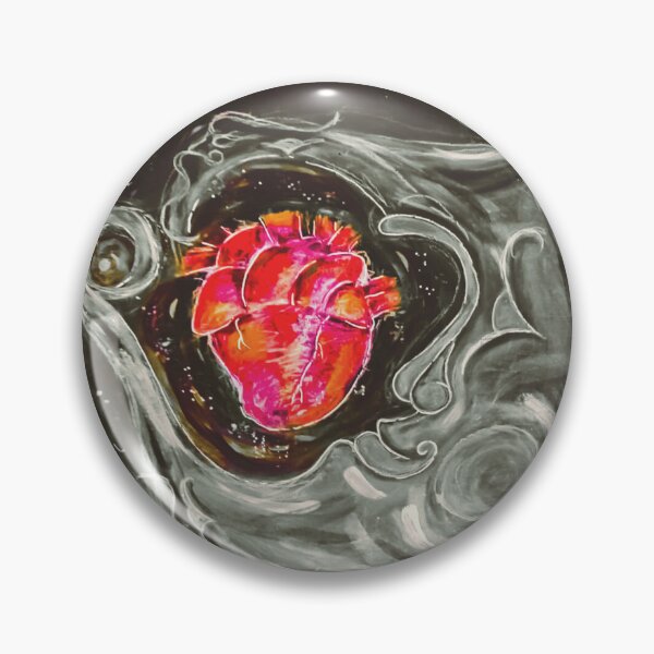 Aperçu de l'œuvre Lune coeur rouge créée et vendue par Allartwork.