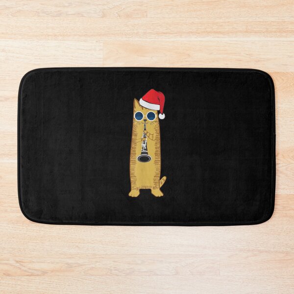 Item preview, Cool Hipster Cat Playing The Clarinet For Christmas T-Shirt designed and sold by BehringerIvo.