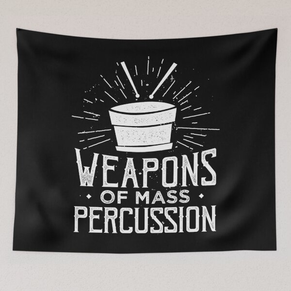 Aperçu de l'œuvre Weapons of Mass Percussion - Drummer Drums Musician Essential créée et vendue par avasravyao.