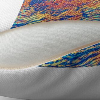 Alternate view of Abstract Wave Throw Pillow
