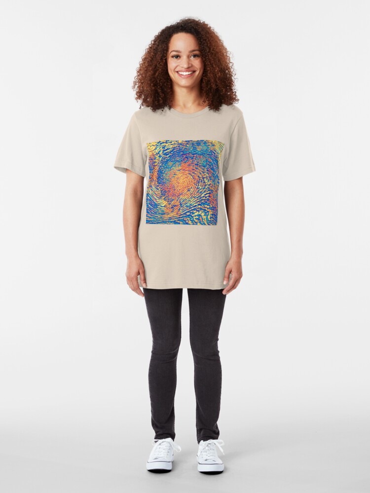 Alternate view of Abstract Wave Slim Fit T-Shirt