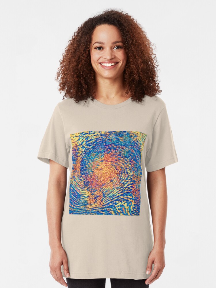 Alternate view of Abstract Wave Slim Fit T-Shirt