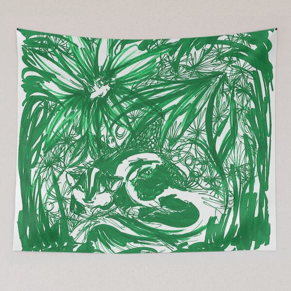 Item preview, Listen to the Flowers in Green designed and sold by Korroby.