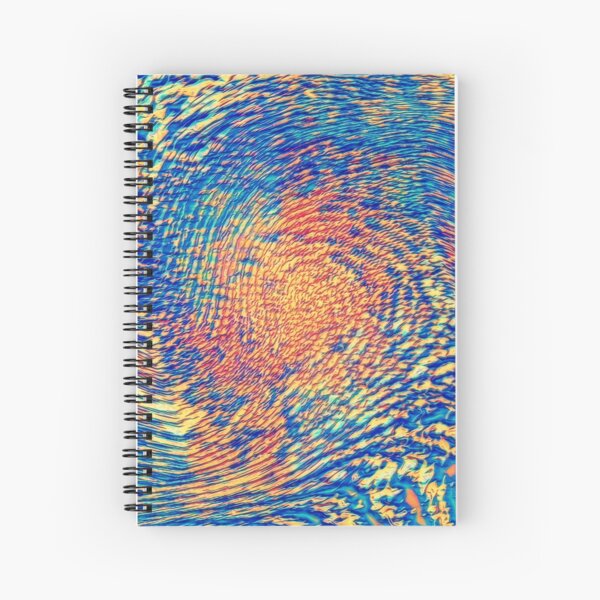 Abstract Wave Spiral Notebook
