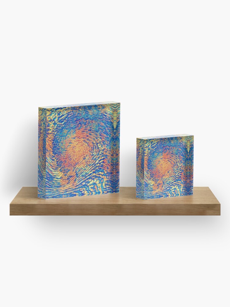 Alternate view of Abstract Wave Acrylic Block