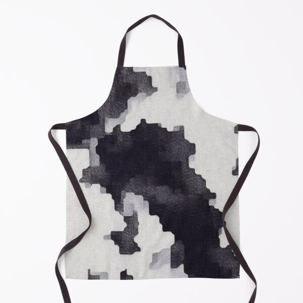 Item preview, Abstract Paint Splash Pattern Glitch Texture Black and White Contemporary Pixel Art Design designed and sold by speedrunner.
