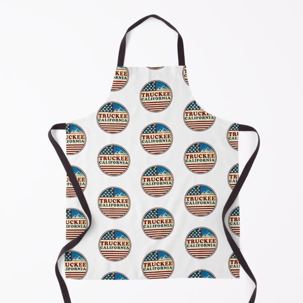 Item preview, Truckee California Skiing Mountains Stars And Stripes Ski CA designed and sold by Travel Time.