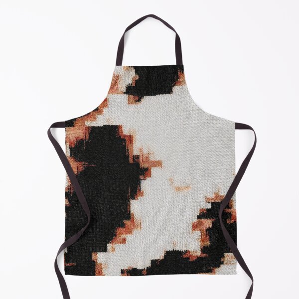 Item preview, Abstract Orange and Black Paint Splash Pattern Pixel Glitch Texture Contemporary Art Design designed and sold by speedrunner.