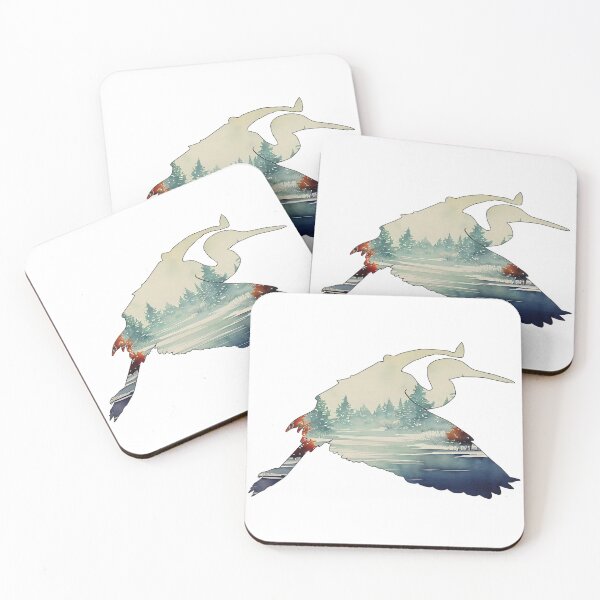 Item preview, Winter Waterway Heron designed and sold by damonasplace.