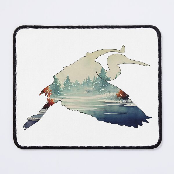 Item preview, Winter Waterway Heron designed and sold by damonasplace.