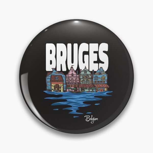 Item preview, Bruges Belgium Vintage Sunset Souvenir designed and sold by MrEddie10.