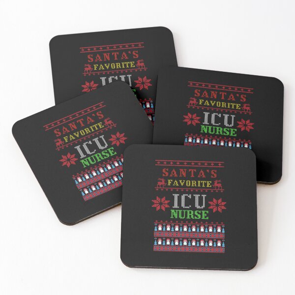 Item preview,  Santa's Favorite ICU Nurse Ugly Sweater  designed and sold by SimplyCosmic11.