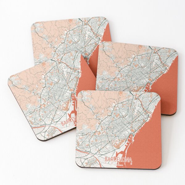 Item preview, Barcelona City Map of Spain - Bohemian designed and sold by deMAP.