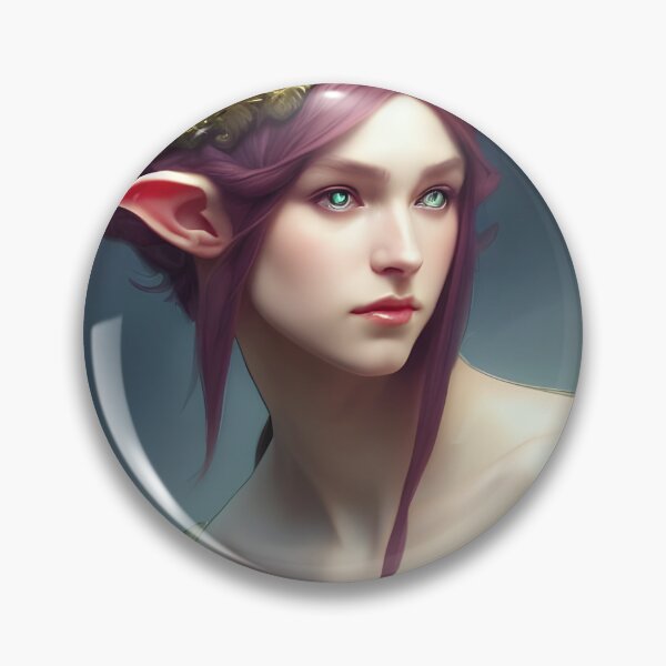 Item preview, Cute Fantasy Elf Princess Purple Hair Green Eyes designed and sold by Eliteijr.