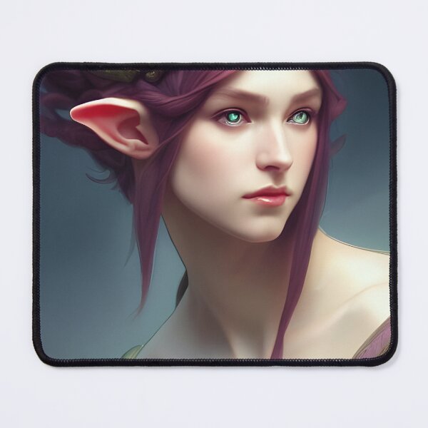Item preview, Cute Fantasy Elf Princess Purple Hair Green Eyes designed and sold by Eliteijr.