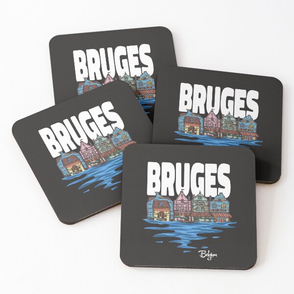 Item preview, Bruges Belgium Vintage Sunset Souvenir designed and sold by MrEddie10.