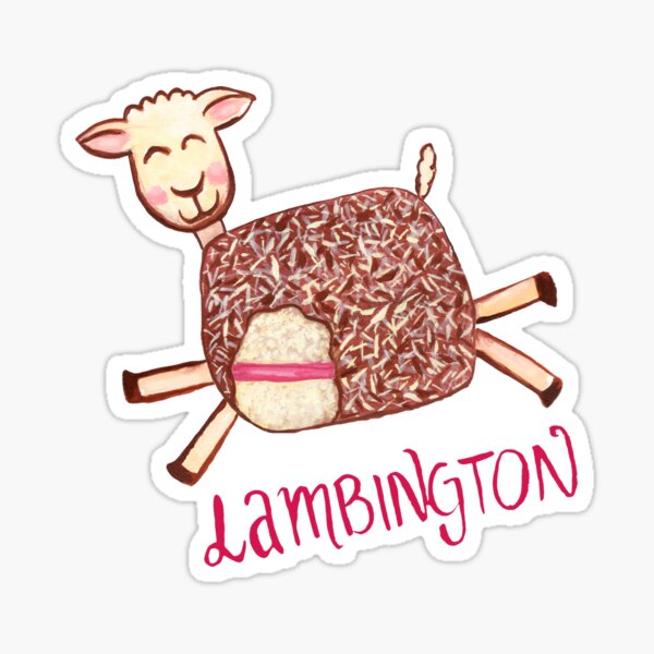 Lambington - Pink Sticker