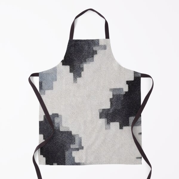 Item preview, Clouds Abstract Paint Splash Pattern Pixel Art Blend Black and White Contemporary Glitch Texture designed and sold by speedrunner.
