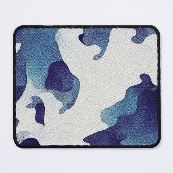 Item preview, Blue Pastel Abstract Paint Splash Swirl Pixel Glitch Texture Contemporary Art Pattern designed and sold by speedrunner.