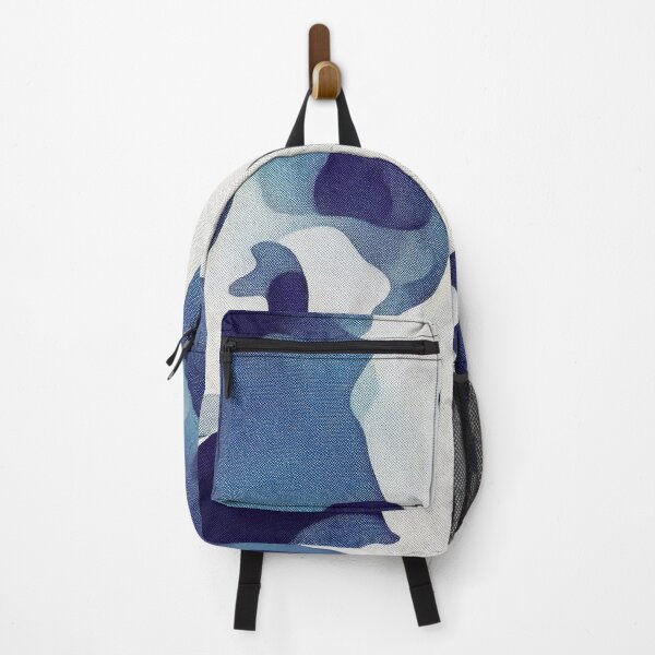 Item preview, Blue Pastel Abstract Paint Splash Swirl Pixel Glitch Texture Contemporary Art Pattern designed and sold by speedrunner.
