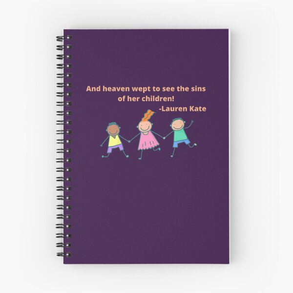 Item preview, And heaven wept to see the sins of her children - Lauren Kate. designed and sold by Rechtop.