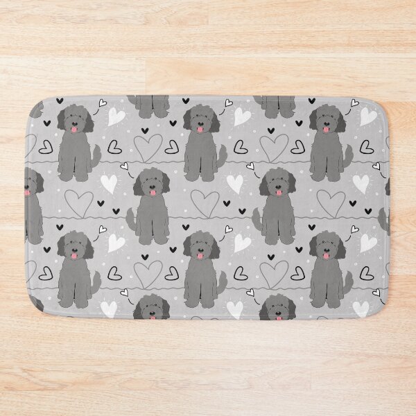 Item preview, LOVE Gray Grey Goldendoodle Dog designed and sold by Lulupainting.
