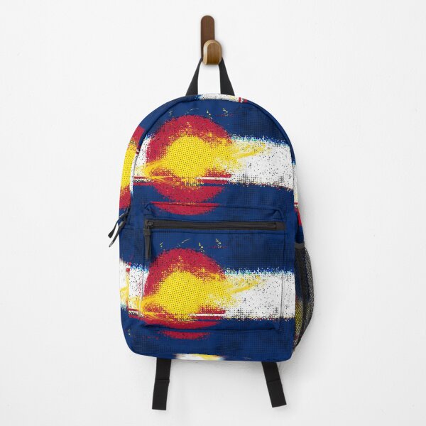 Item preview, Colorado Sky Splatters Grunge Pop Punk Vibes Neon 80's 90s Flag designed and sold by that5280lady.