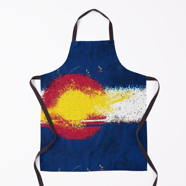 Item preview, Colorado Sky Splatters Grunge Pop Punk Vibes Neon 80's 90s Bandera designed and sold by that5280lady.
