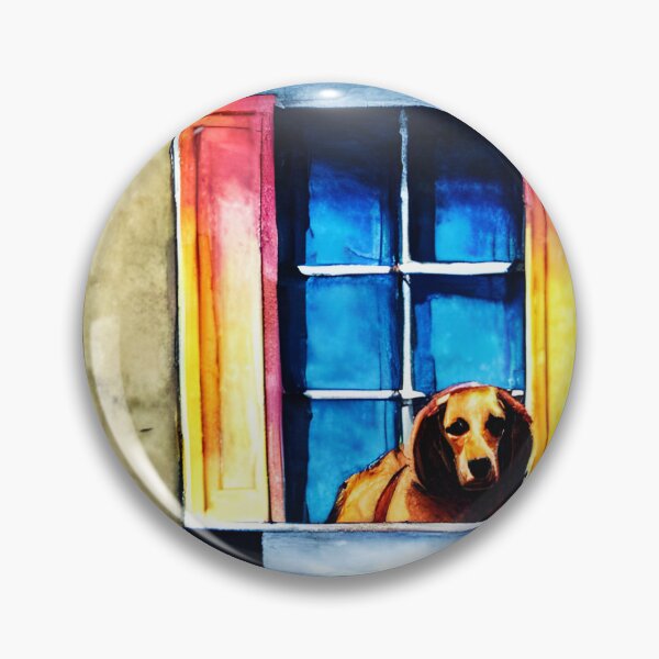 Item preview, Retriever in the Window designed and sold by NitaBond.