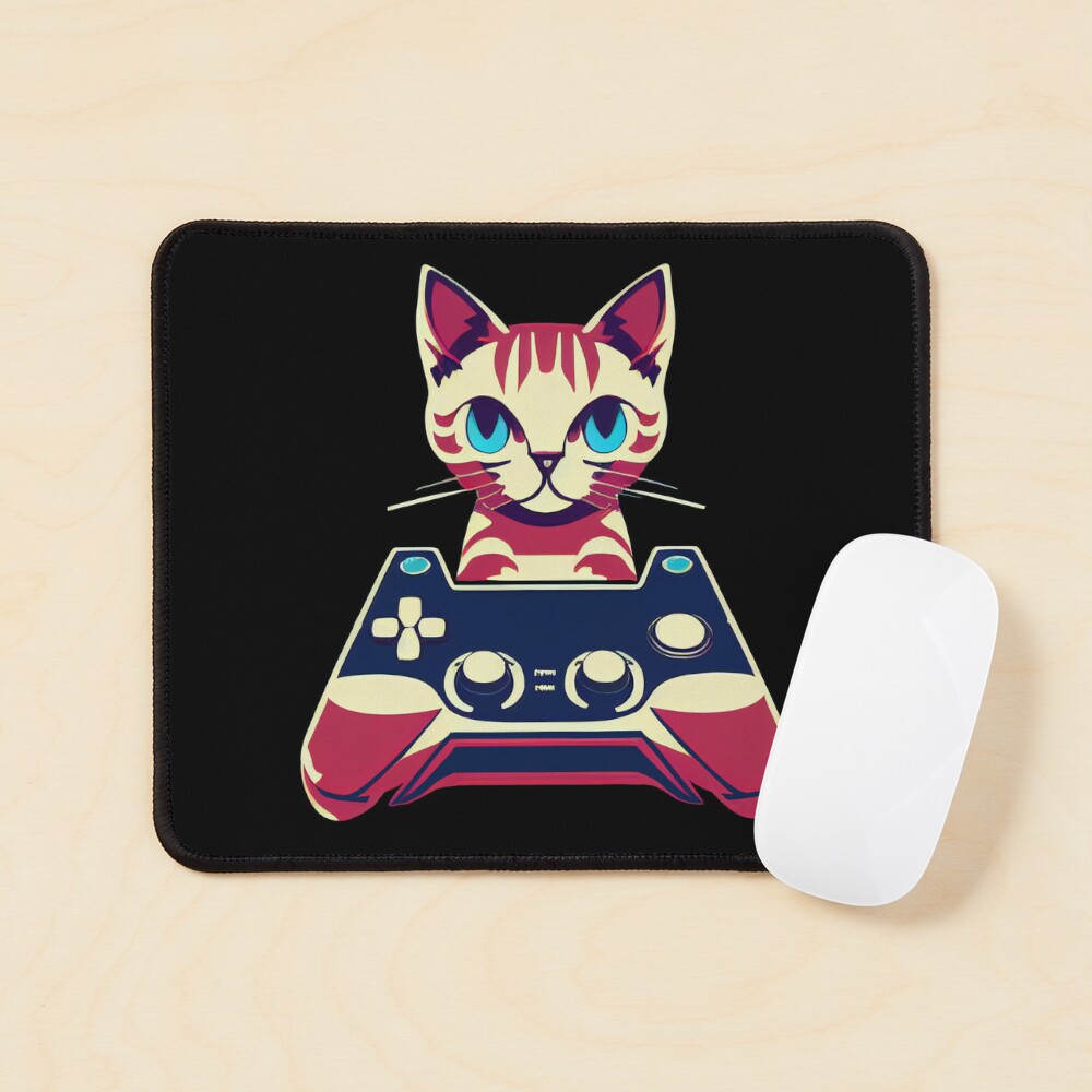 Cute Gaming Cat / Video Game / Animals / Gamepad