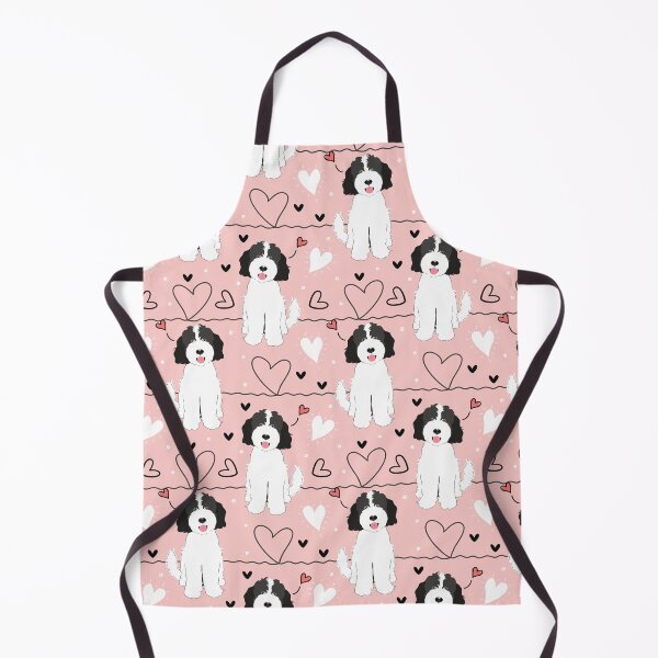 Item preview, LOVE Parti Black White Goldendoodle Dog designed and sold by Lulupainting.