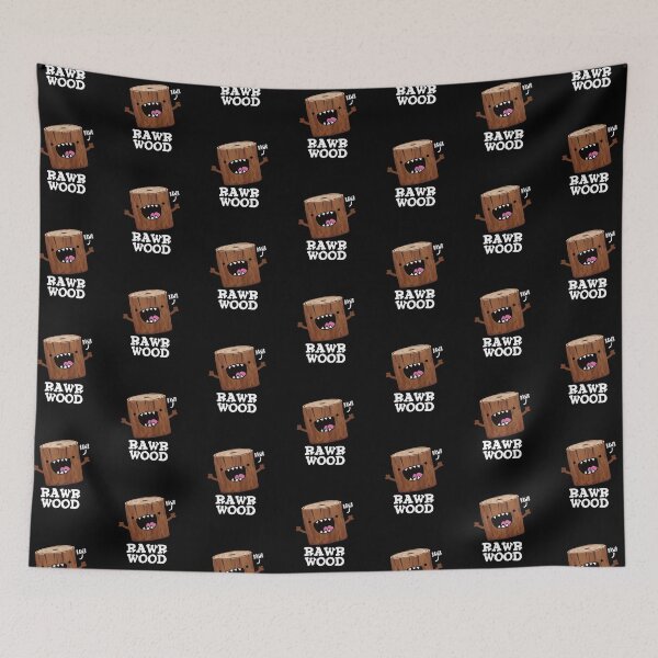 Item preview, Rawr Wood Funny Nature Puns (Dark BG) designed and sold by punnybone.