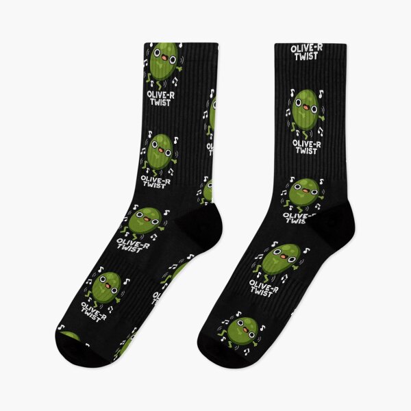 Item preview, Olive-r Twist Funny Fruit Olive Puns (Dark BG) designed and sold by punnybone.