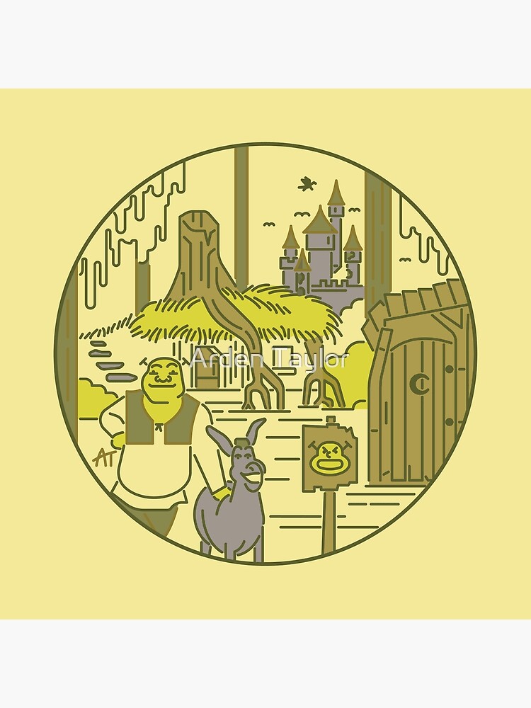 "Shrek Faded Line Art" Poster for Sale by ArdenTaylor Redbubble