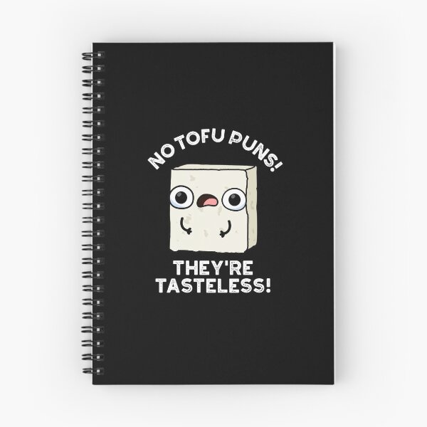 Item preview, No Tofu Puns They're Tasteless Funny Food Puns (Dark BG) designed and sold by punnybone.