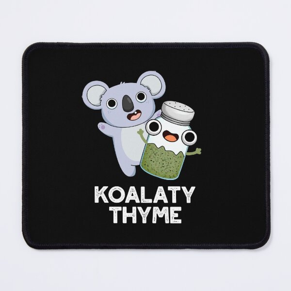 Item preview, Koala-ty Thyme Funny Koala Puns (Dark BG) designed and sold by punnybone.