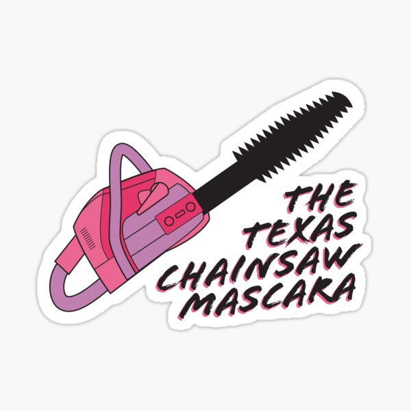 The Texas Chainsaw Mascara Sticker