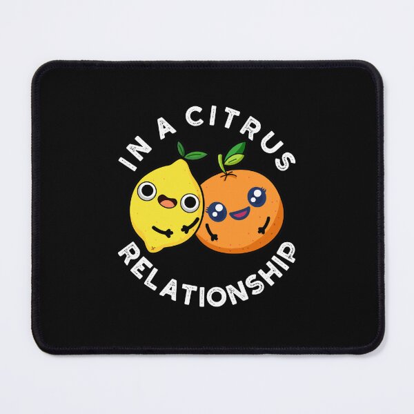 Item preview, In A Citrus Relationship Funny Fruit Puns (Dark BG) designed and sold by punnybone.