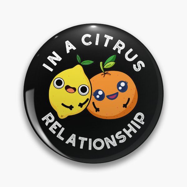 Item preview, In A Citrus Relationship Funny Fruit Puns (Dark BG) designed and sold by punnybone.
